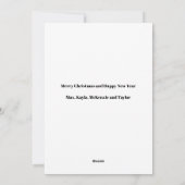 Grappig Kerstmis Familie Uitstel Verlaat Feestdagenkaart (Achterkant)