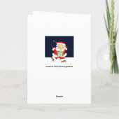 Grappig Kerstmis Feestdagen Kaart (Achterkant)