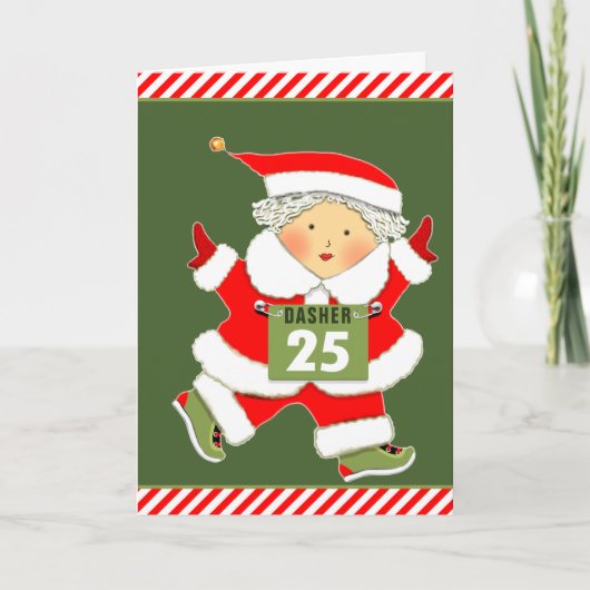 Grappig Kerstmis Feestdagen Kaart (Voorkant)