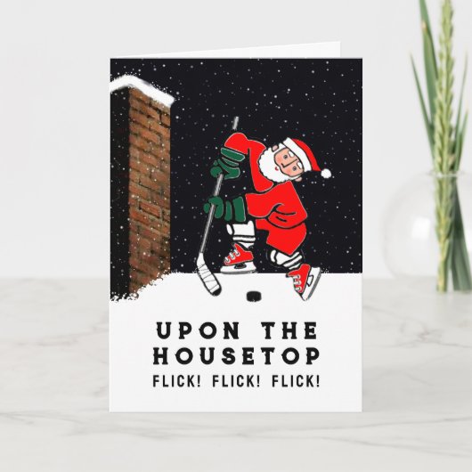 Grappig Kerstmis Feestdagen Kaart (Voorkant)