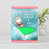 Grappig Kerstmis Feestdagenkaart (Staand voorkant)