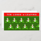 Grappig Kerstmis Feestdagenkaart (Voorkant / Achterkant)