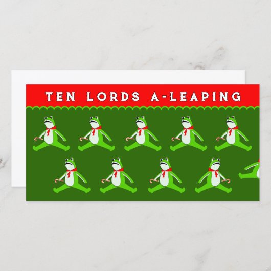 Grappig Kerstmis Feestdagenkaart (Voorkant / Achterkant)