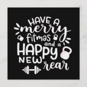 Grappig Kerstmis Fitness Sarcastisch Gym Kerstcade Kaart (Voorkant)