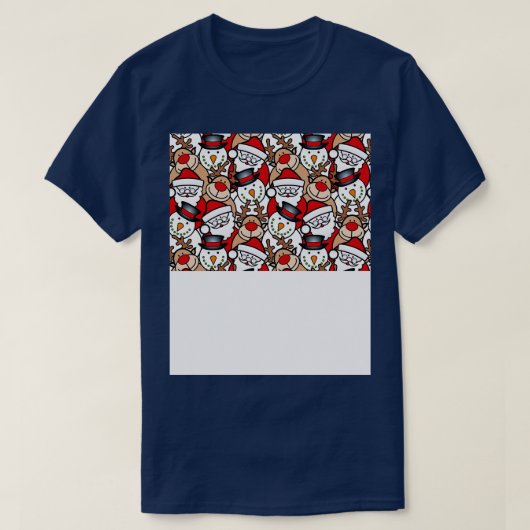 Grappig Kerstmis Gezichtsmasker voor Kinderen T-shirt (Design voorkant)