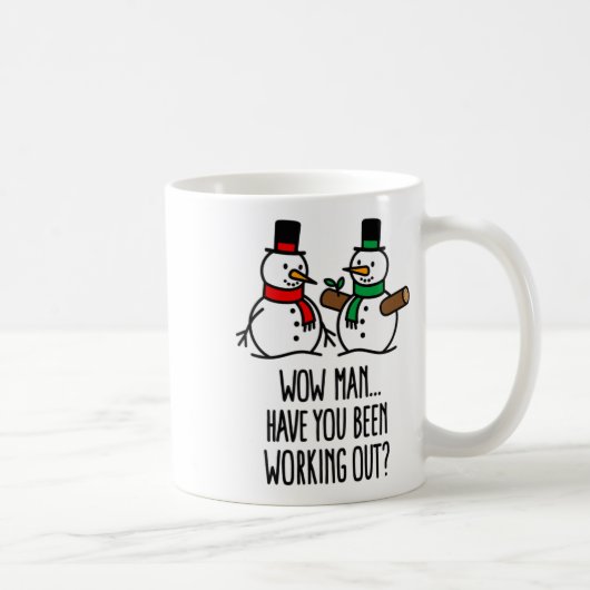 Grappig Kerstmis Grappige Gym Bodybuilding Workout Koffiemok (Rechts)