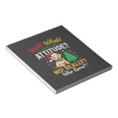 Grappig Kerstmis Hond Attitude Vakantie Notitieblok (Schuin)