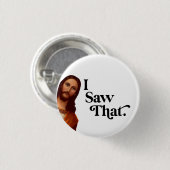 Grappig Kerstmis, ik zag dat Jezus, ik zag dat Ronde Button 3,2 Cm (Voorkant /achterkant)