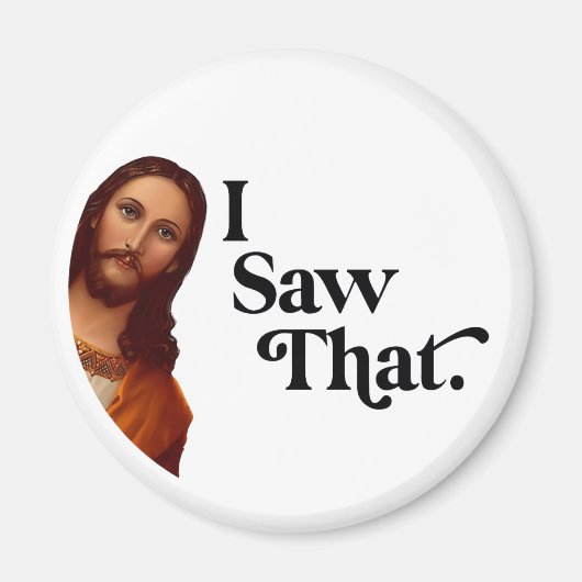 Grappig Kerstmis, ik zag dat Jezus Magneet (Voorkant)