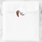 Grappig Kerstmis, ik zag dat Jezus Ronde Sticker (Tas)