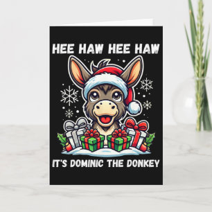 Grappig Kerstmis Italiaanse Kerst Ezel Dominic T Kaart