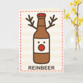 Grappig Kerstmis Kaart (Gele Bloem)
