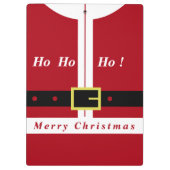 Grappig Kerstmis Kerstman Klembord (Achterkant)