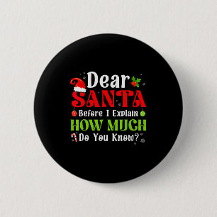 Grappig Kerstmis Kinderen Jongens Meisjes Beste Si Ronde Button 5,7 Cm