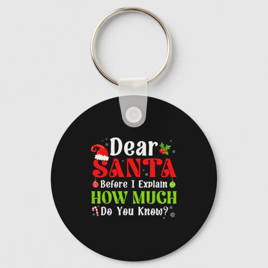 Grappig Kerstmis Kinderen Jongens Meisjes Beste Si Sleutelhanger (Voorkant)