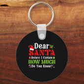 Grappig Kerstmis Kinderen Jongens Meisjes Beste Si Sleutelhanger (Voorkant)