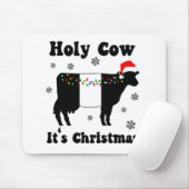 Grappig Kerstmis Koe Belted Galloway Beltie Cadeau Muismat (Met muis)