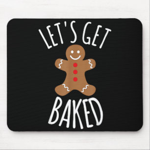 Grappig Kerstmis Laten we gebakken koekje dom cade Muismat