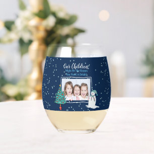 Grappig Kerstmis Leraar Foto Wijn Glas