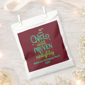 Grappig Kerstmis, Leuk tot Naughty Rode Bewezen  Bedankzakje (Geknipt)