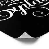 Grappig kerstmis lieve sante ik kan script t uitle poster (Hoek)