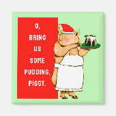 Grappig Kerstmis Magneet (Voorkant)