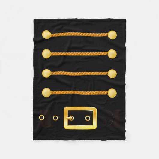 Grappig Kerstmis met Notenkraker Kostuum  Fleece Deken (Voorkant)