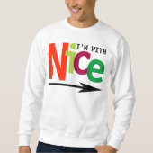 Grappig Kerstmis Paar Matching Ondeugend & Mooi #2 Trui (Voorkant)