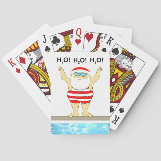 Grappig Kerstmis Pokerkaarten (Achterkant)