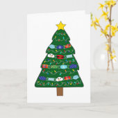 Grappig Kerstmis Quarantaine Masker Maakster Verpl Kaart (Gele Bloem)