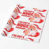 Grappig Kerstmis, Reusachtig Pakket Cadeaupapier (Uitgerold)