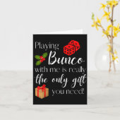 Grappig Kerstmis Spelen Bunco Met Mij Is Cadeau Bu Kaart (Gele Bloem)