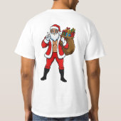 Grappig Kerstmis T-shirt (Achterkant)