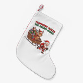 Grappig Kerstmis Teamwork Makes The Dream Work Kleine Kerstsok (Voorkant (Hangend))