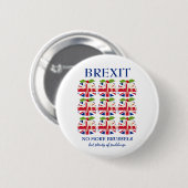 Grappig | Kerstmis | UNION JACK | BREXIT Ronde Button 5,7 Cm (Voorkant /achterkant)