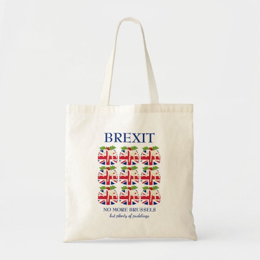 Grappig | Kerstmis | UNION JACK | BREXIT Tote Bag (Voorkant)