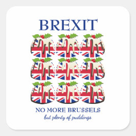 Grappig | Kerstmis | UNION JACK | BREXIT Vierkante Sticker