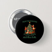 Grappig Kerstmis Vanuit De Ramen Naar De Muren Ik Ronde Button 5,7 Cm (Voorkant /achterkant)