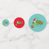 Grappig kerstmis Vist de Cartoon van de visklauw Confetti (Voorkanten)