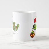 Grappig kerstmis Vist de Cartoon van de visklauw Grote Koffiekop (Voorkant)