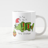 Grappig kerstmis Vist de Cartoon van de visklauw Grote Koffiekop (Rechts)