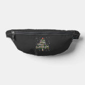 Grappig Kerstmis Whippet Hondenliefhebbers Cadeau Heuptasje (Liggend)