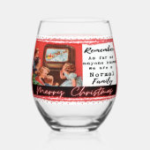 Grappig Kerstmis Wijn Glas Retro Beste Vriendin No (Achterkant)