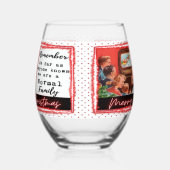 Grappig Kerstmis Wijn Glas Retro Beste Vriendin No (Links)