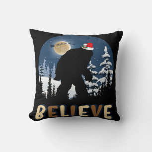 Grappig Kerstmis Xmas Bigfoot Geloof Sasquatch Kussen