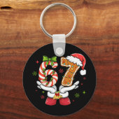 Grappig Kerstmis Zes Zeven 6 7 Meme Gen Alpha Jarg Sleutelhanger (Voorkant)