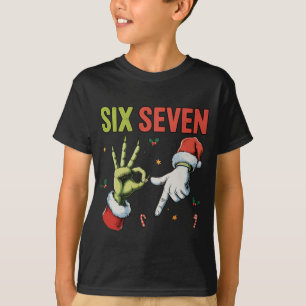 Grappig Kerstmis Zes Zeven 6 7 Meme Xmas Kinderen T-shirt
