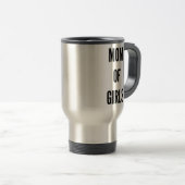 Grappig kerstmoeder van meisjes reisbeker (Voorkant rechts)