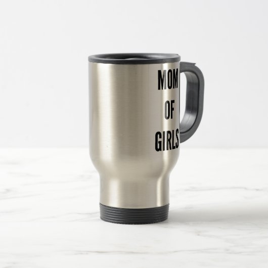 Grappig kerstmoeder van meisjes reisbeker (Voorkant rechts)