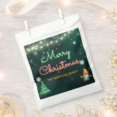 Grappig kerstneonbordfeest bedankzakje (Geknipt)